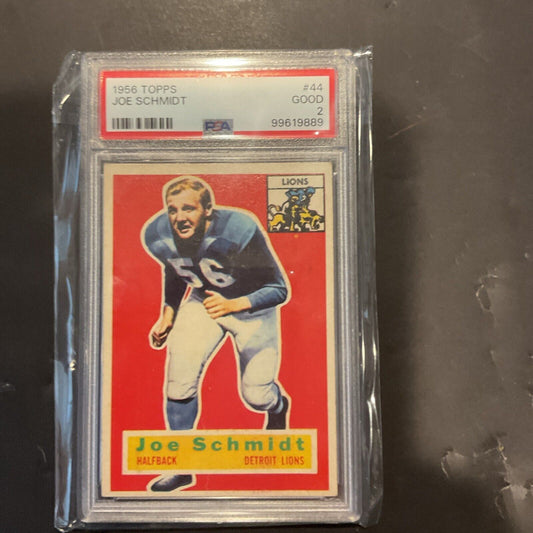 1956 Topps #44 Joe Schmidt PSA2