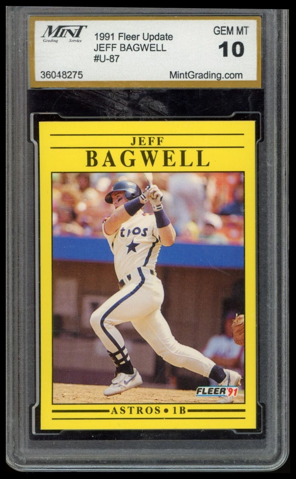 1991 Fleer Update #U-87 Jeff Bagwell Other 10