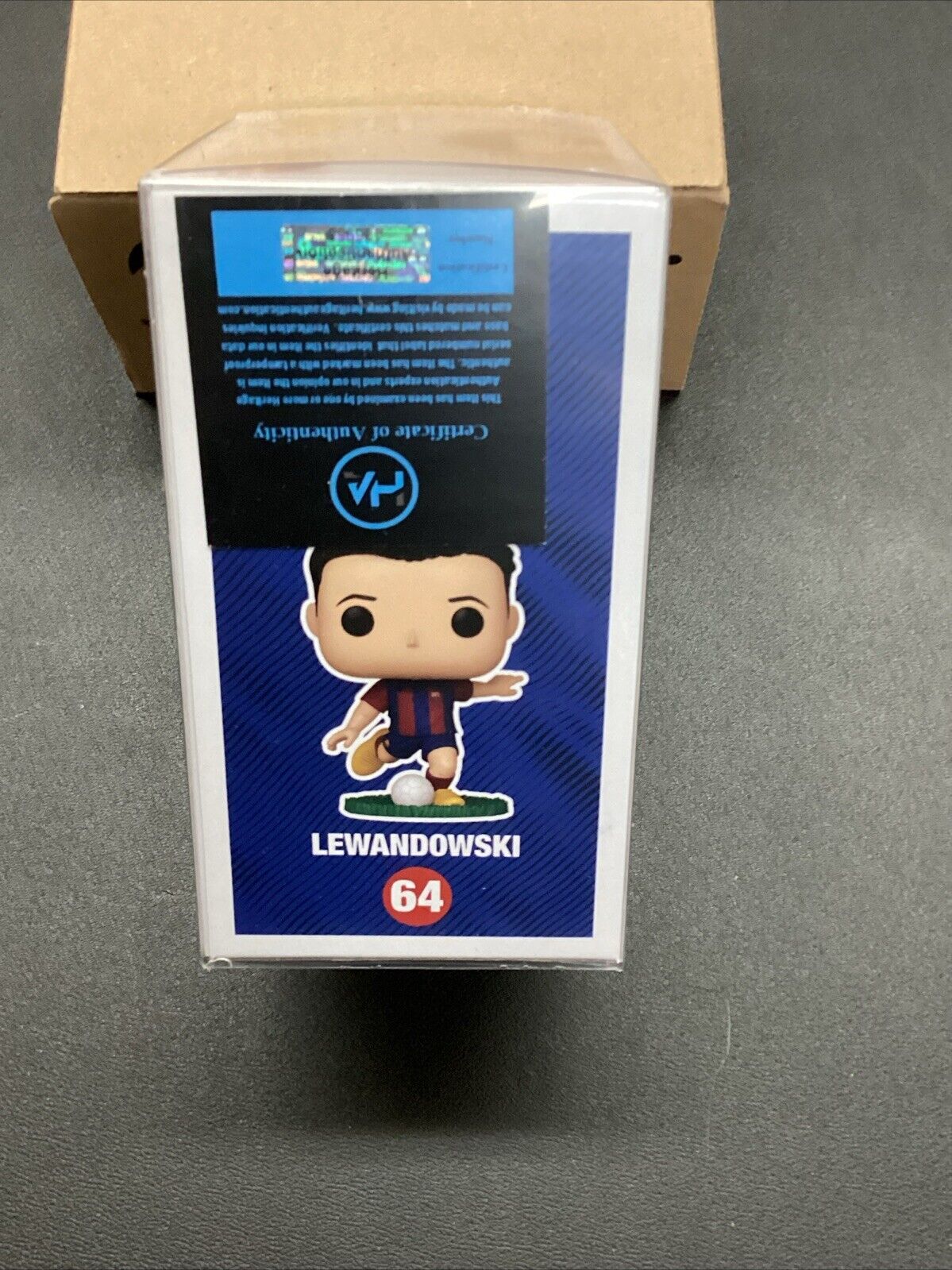 Funko POP! Football: Barcelona - Lewandowski #64 Autographed With COA