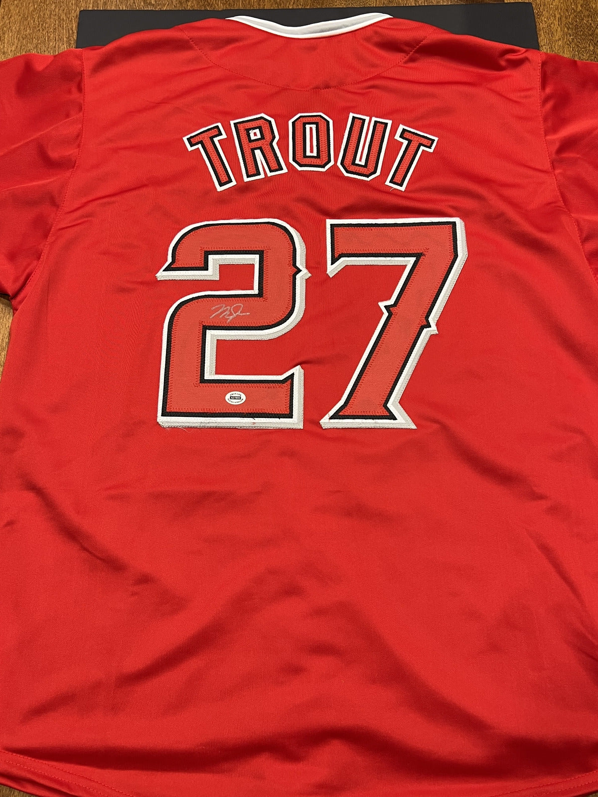 Mike Trout Signed Los Angeles Angels Red Jersey with COA