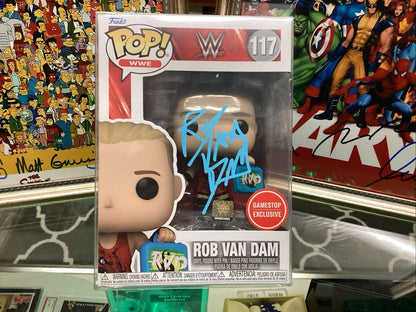 Funko! Pop WWE Rob Van Dam Figure w/Briefcase, Exclusive # 117 Signed With COA