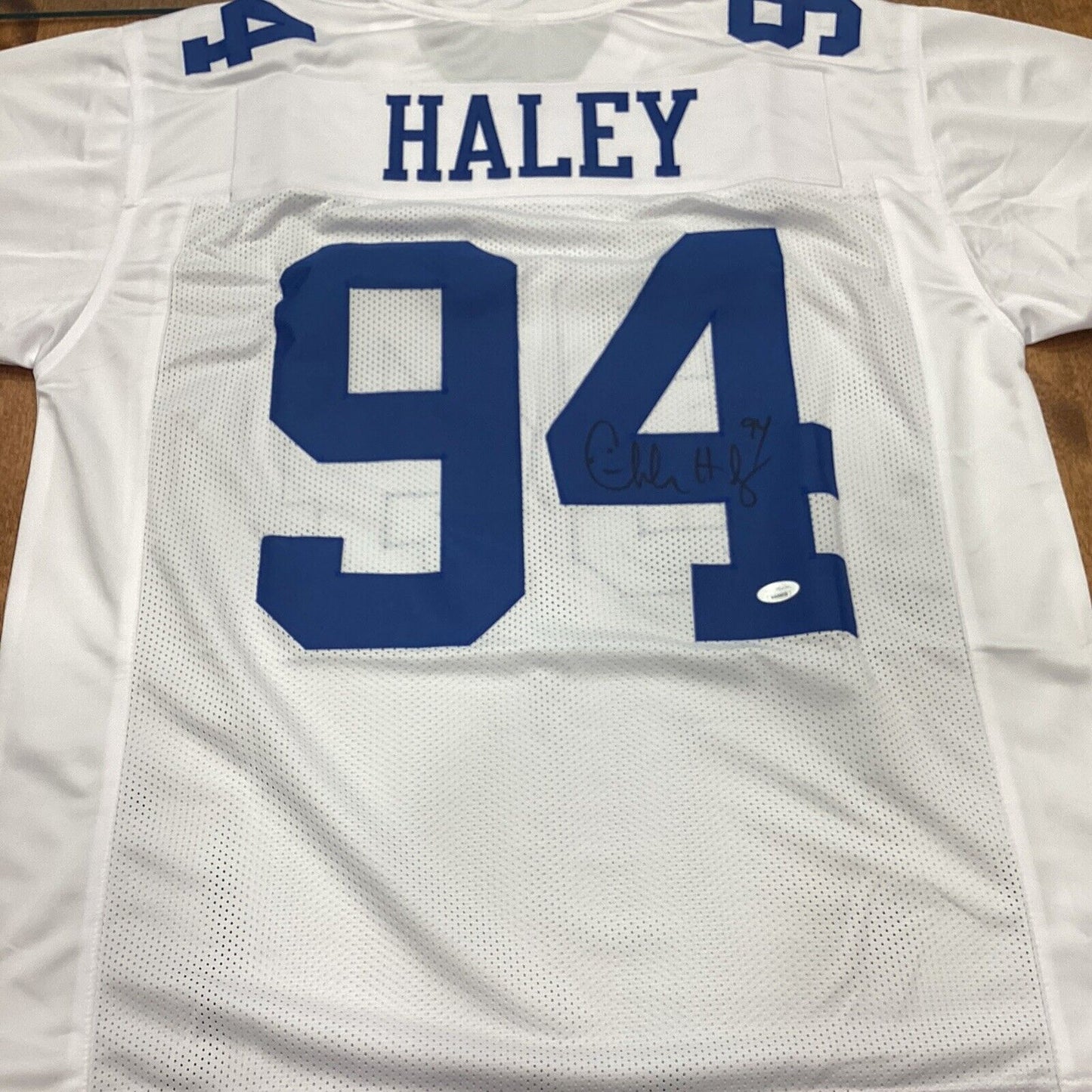 Charles Haley Authentic Signed White Pro Style Jersey Autographed With JSA COA