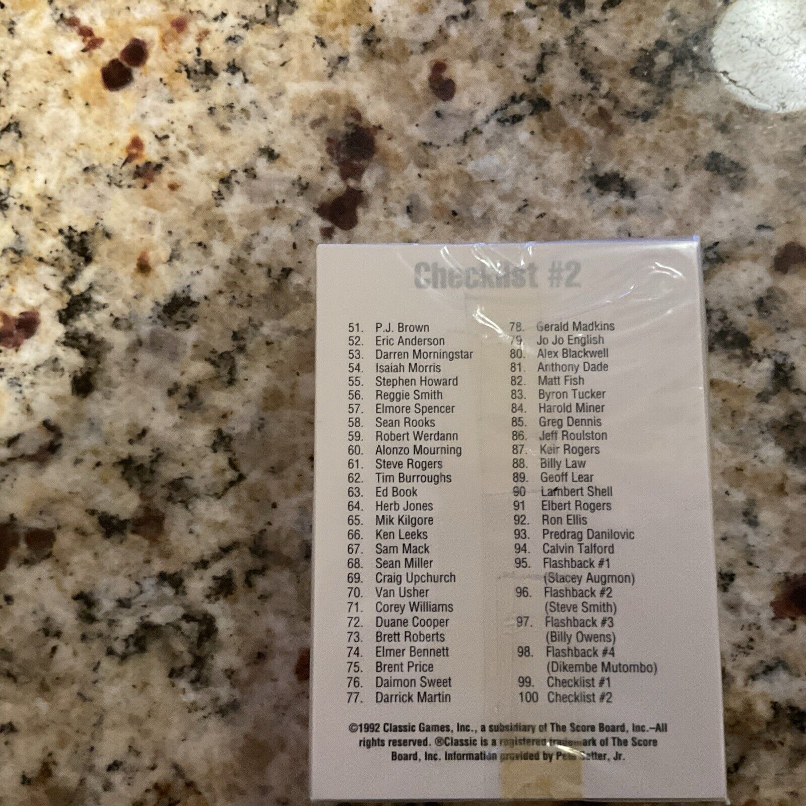 1992 draft picks sealed complete set First Car Shaquille O’neal