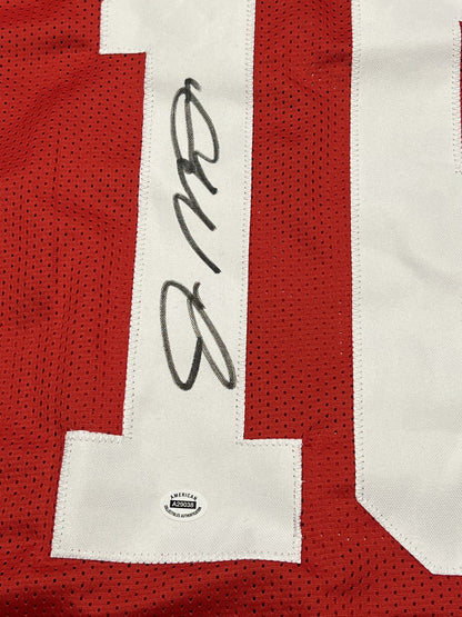 Joe Montana Signed San Francisco 49ers Red Jersey with COA