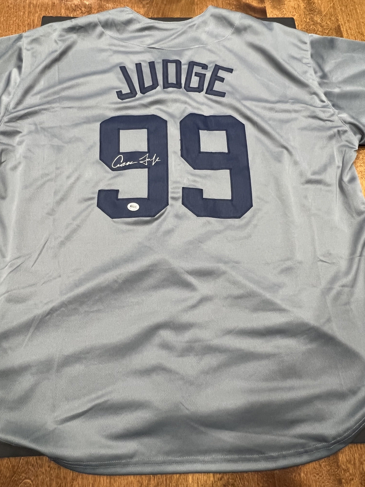 Aaron Judge Signed New York Yankees Gray Jersey with COA