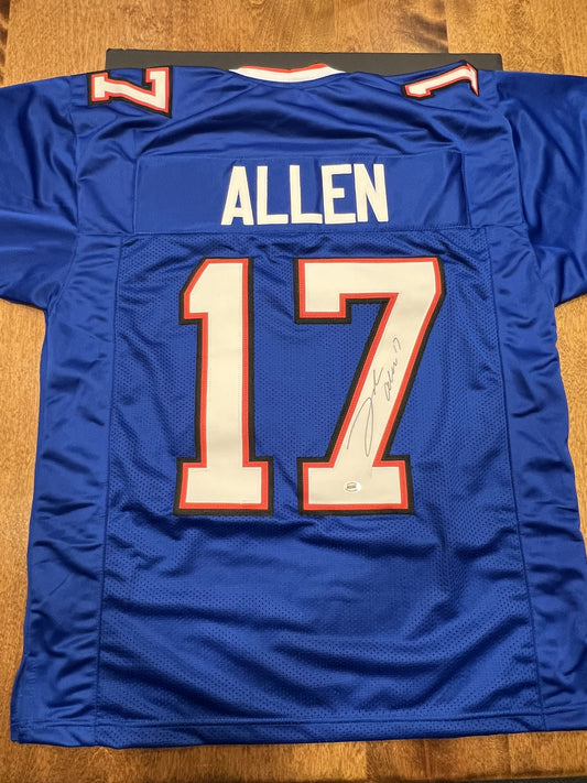 Josh Allen Signed Buffalo Bills Blue Jersey with COA