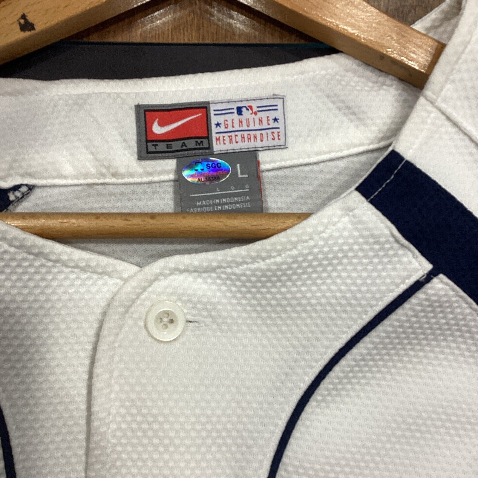 Ken Griffey Sr Signed Yankee Jersey With SGC COA Large