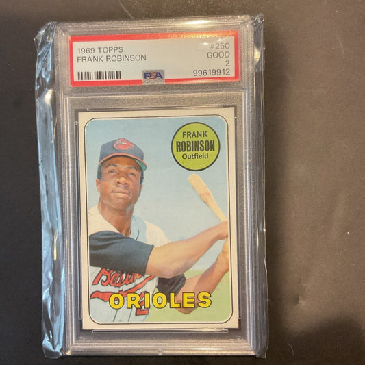 1969 Topps #250 Frank Robinson PSA 2 