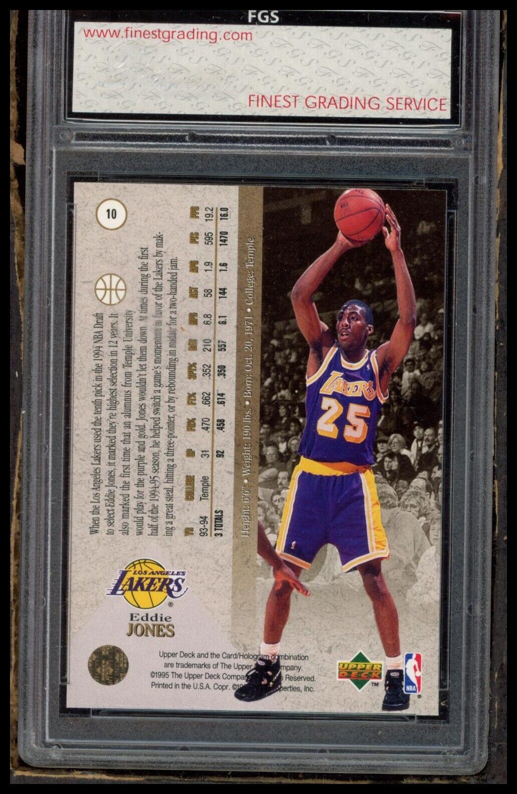 1995-96 SP Championship #52 Eddie Jones TCG 9