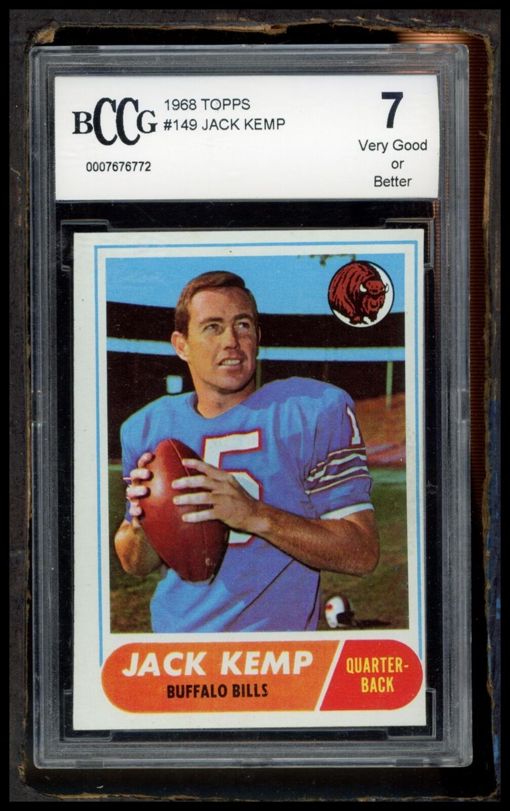 1968 Topps #149 Jack Kemp BCCG 7