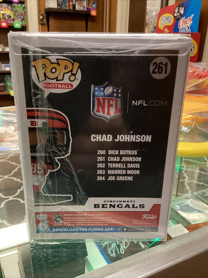 Funko POP! NFL Legends Bengals - Chad Johnson #261 Signed With COA