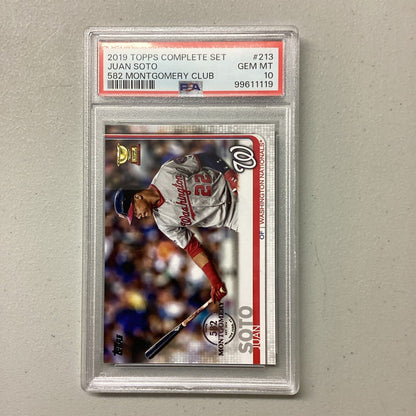 2019 Topps Complete Set #213 Juan Soto PSA Grade 10