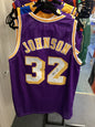 Magic Johnson #32 Los Angeles Lakers Signed Purple Jersey