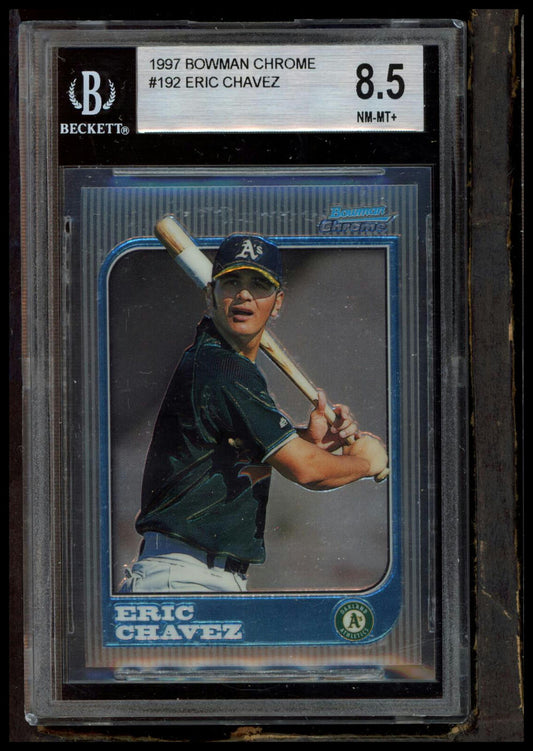 1997 Bowman Chrome #192 Eric Chavez BGS 8.5