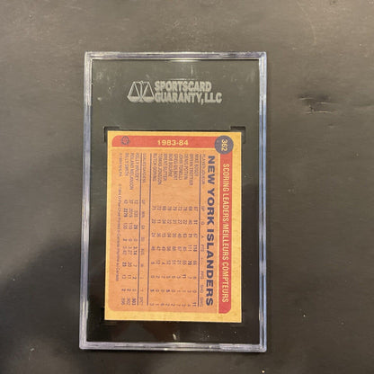 19 84–85 Opechee 362 Mike Bossy SGC authenticated signature card