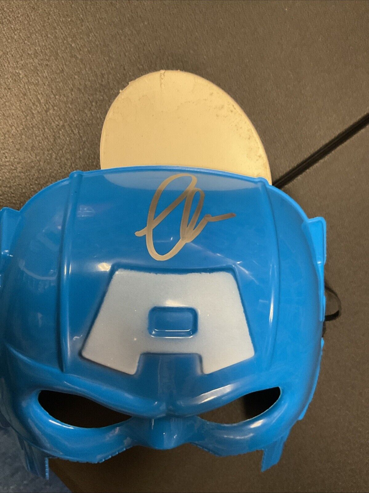 Chris Evans Signed Mask Captain America Autograph Marvel Helmet COA