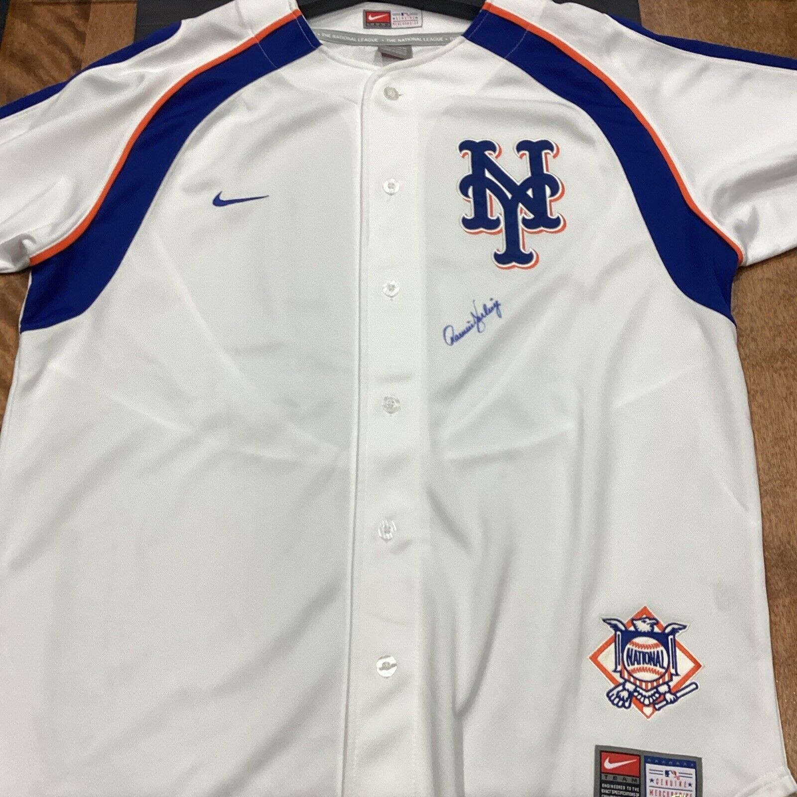 New York Mets Ron Darling Signed Nike Team Jersey With SGC COA