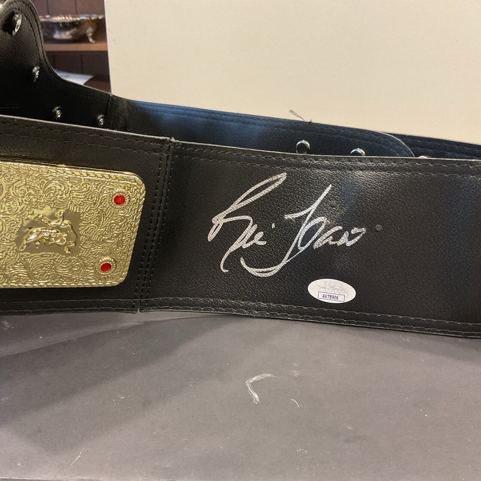 Autographed Ric Flair Heavyweight Champion Belt Replica JSA COA 