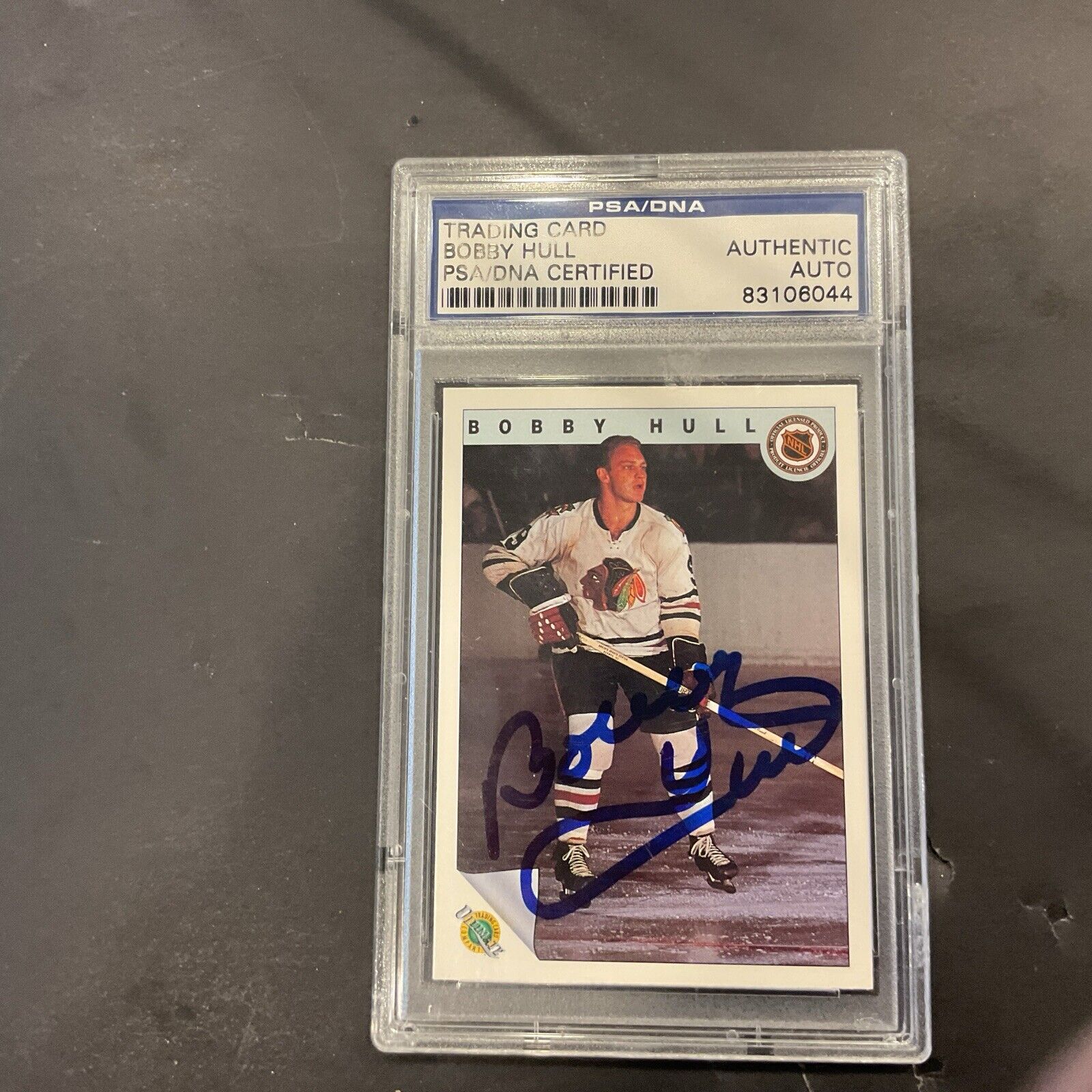Bobby Hull # 57 PSA authenticated signature card
