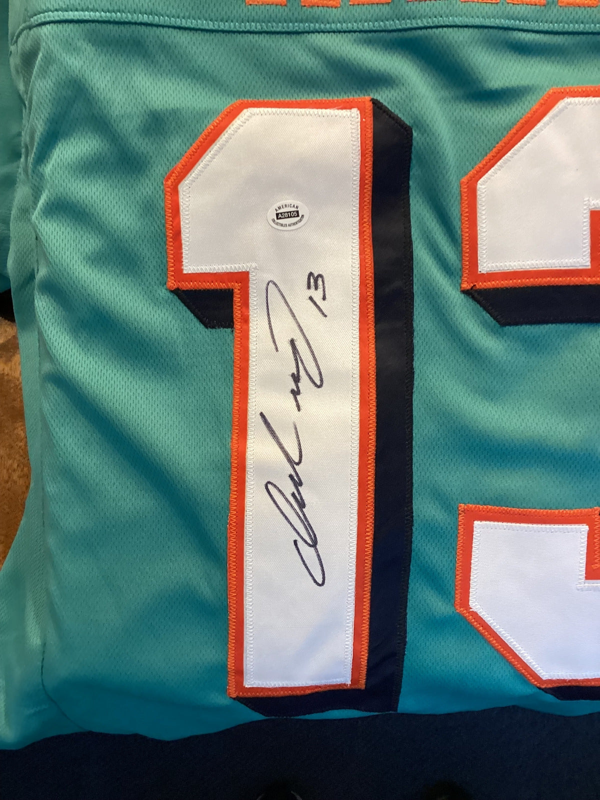 Dan Marino Signed Miami Dolphins Teal Jersey Autographed NFL