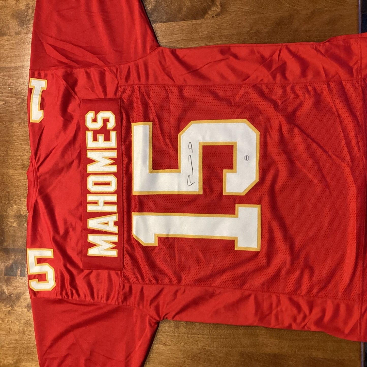 Patrick Mahomes Signed Kansas City Chiefs Red Jersey Autographed NFL