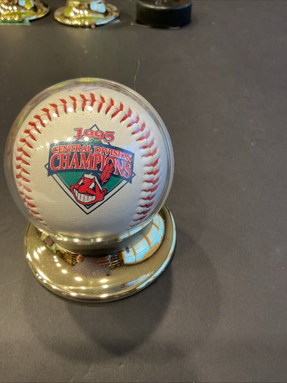 1995 central division champion signed baseball by Carlos Baerga what’s COA