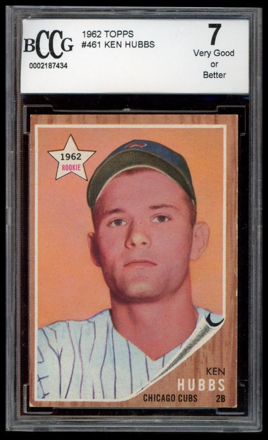 1962 Topps #461 Ken Hubbs BCCG 7