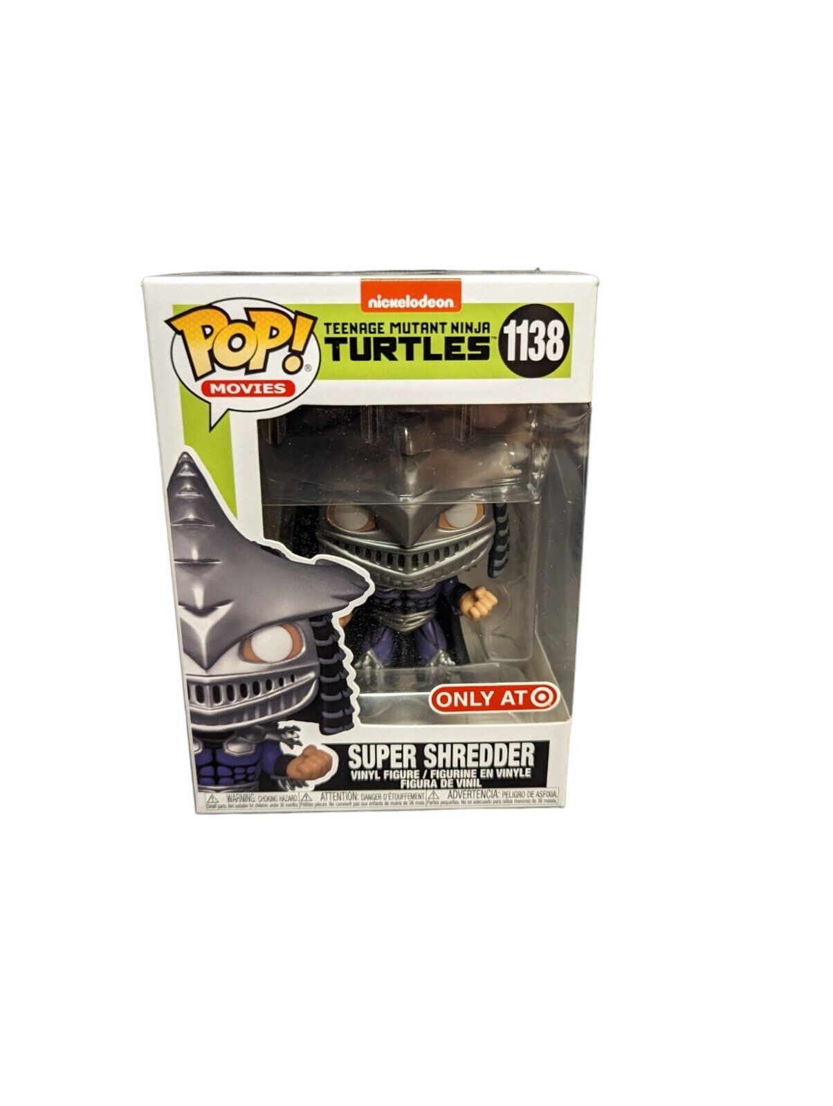 Funko Pop TMNT SUPER SHREDDER vinyl Figure #1138 w/ Protective Case