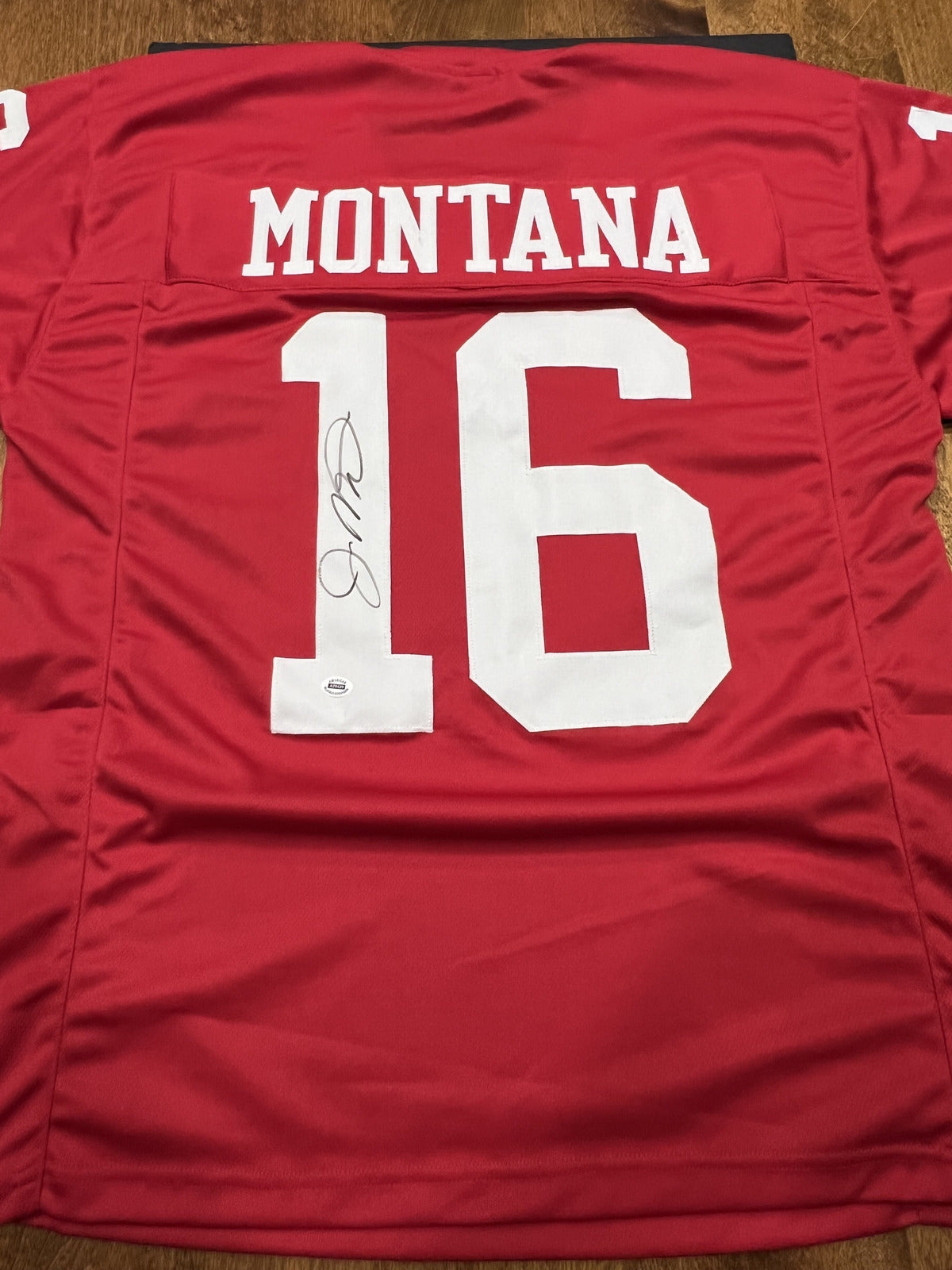 Joe Montana Signed San Francisco 49ers Red Jersey with COA