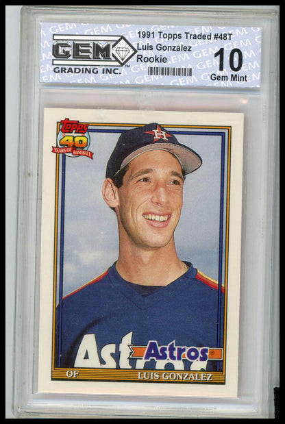 1991 Topps Traded #48T Luis Gonzalez Other 10