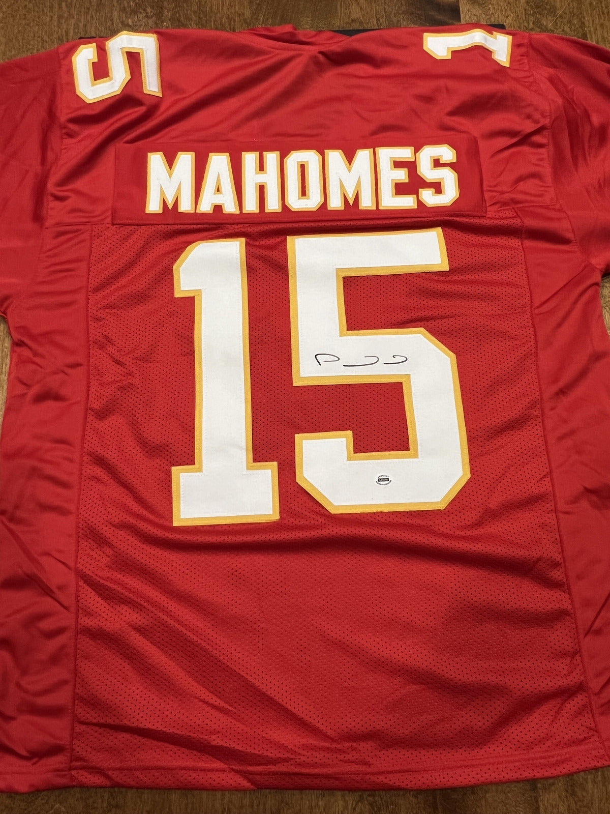 Patrick Mahomes Signed Kansas City Chiefs Red Jersey with COA