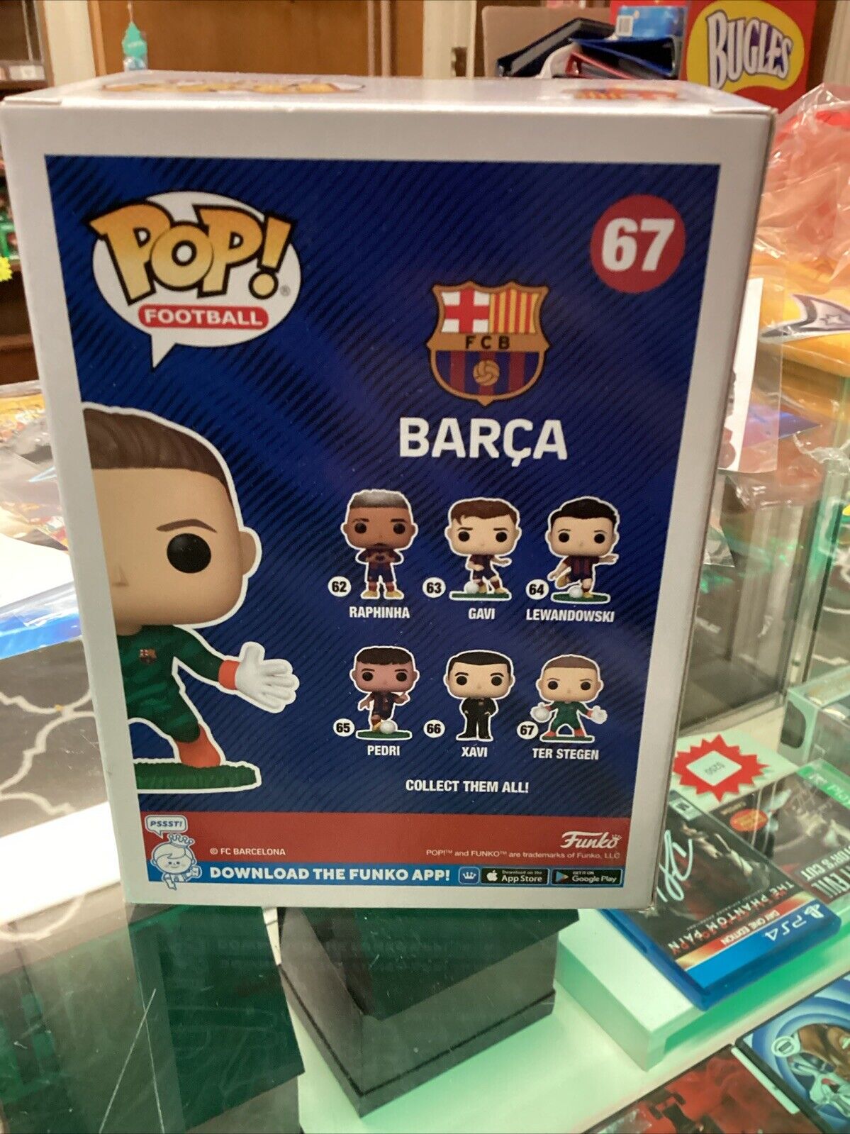 TER STEGEN - FC Barcelona - Funko Pop! #67 Signed With COA