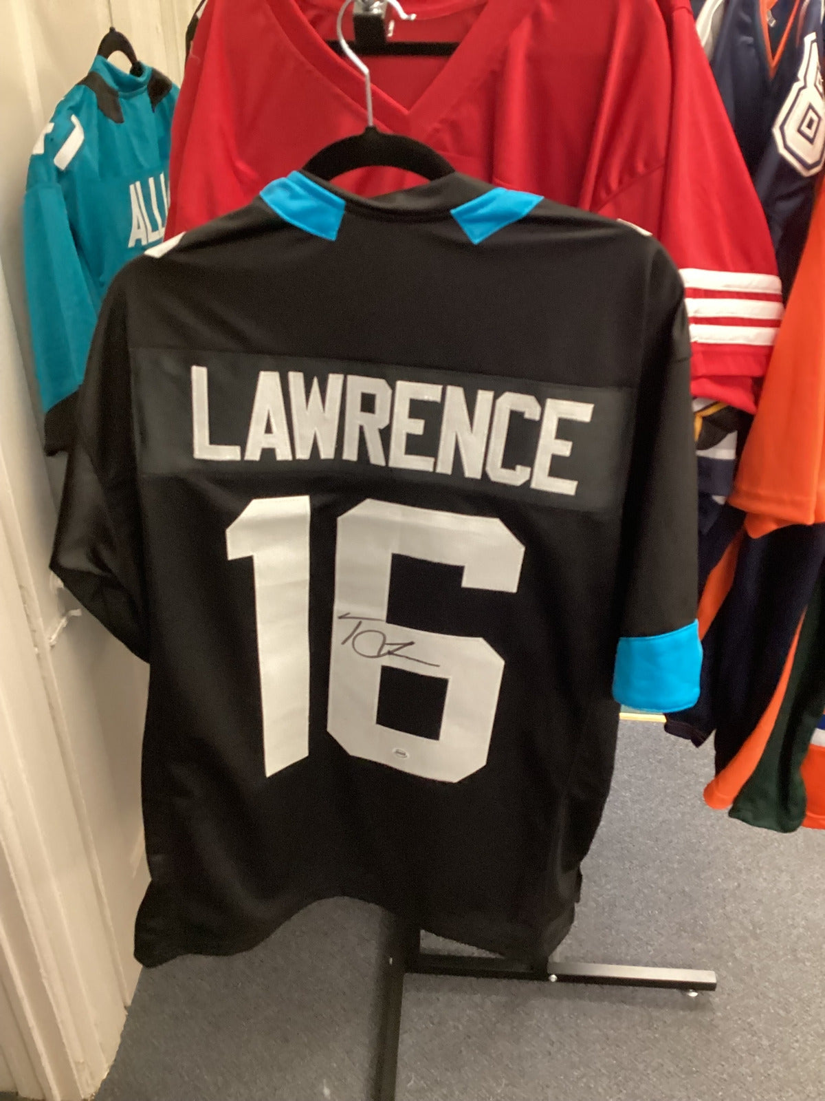 Trevor Lawrence #16 Jacksonville Jaguars Signed Black Jersey