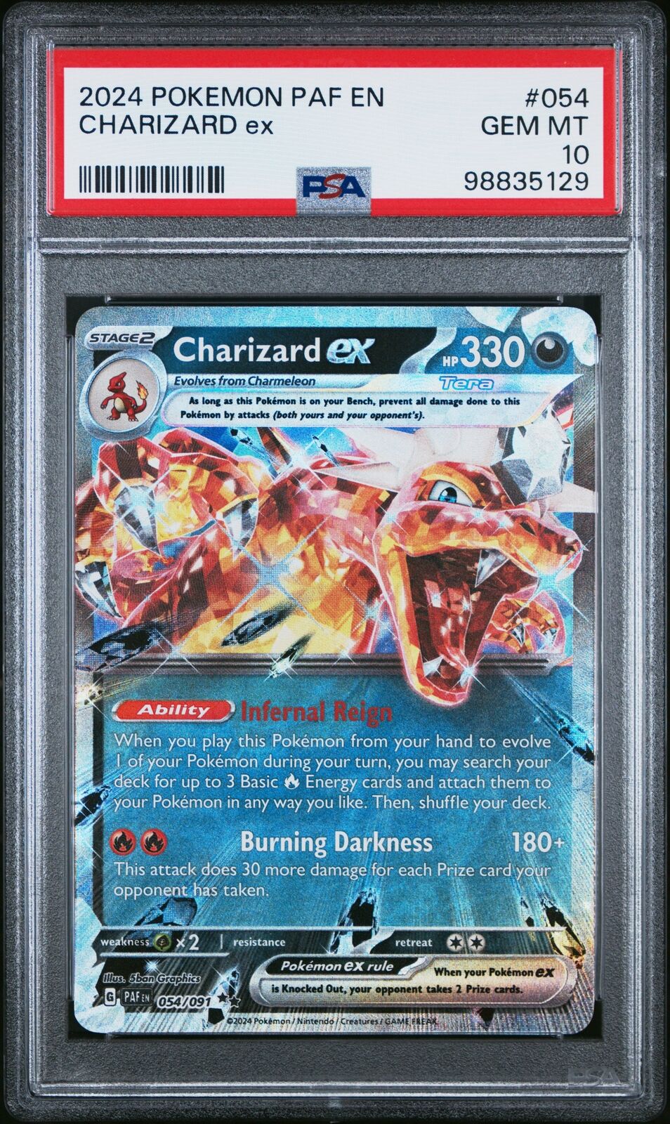 Charizard ex PSA GEM-MT