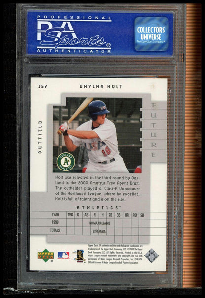 2000 Sp Authentic #157 Daylan Holt PSA 9