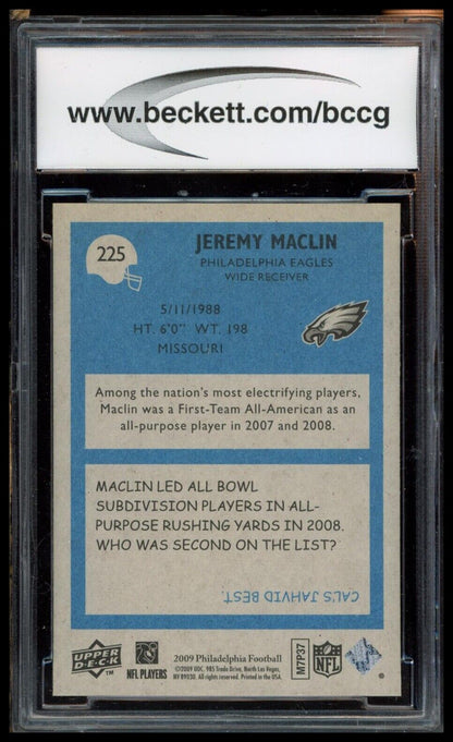 2009 Philadelphia #225 Jeremy Maclin BGS 10