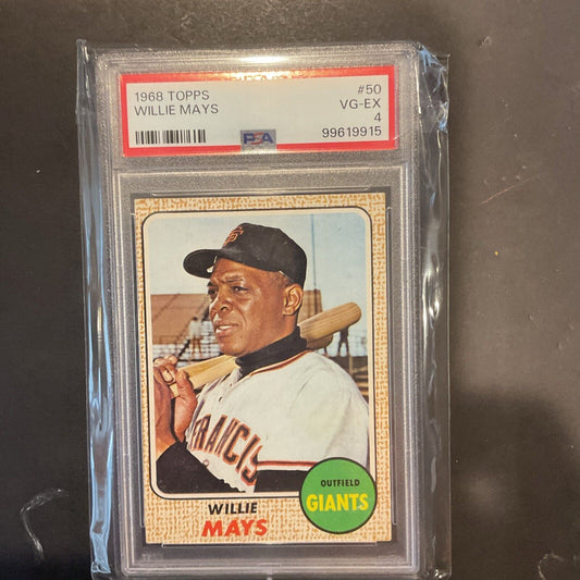 1968 Topps 50 Willie Mays PSA 4