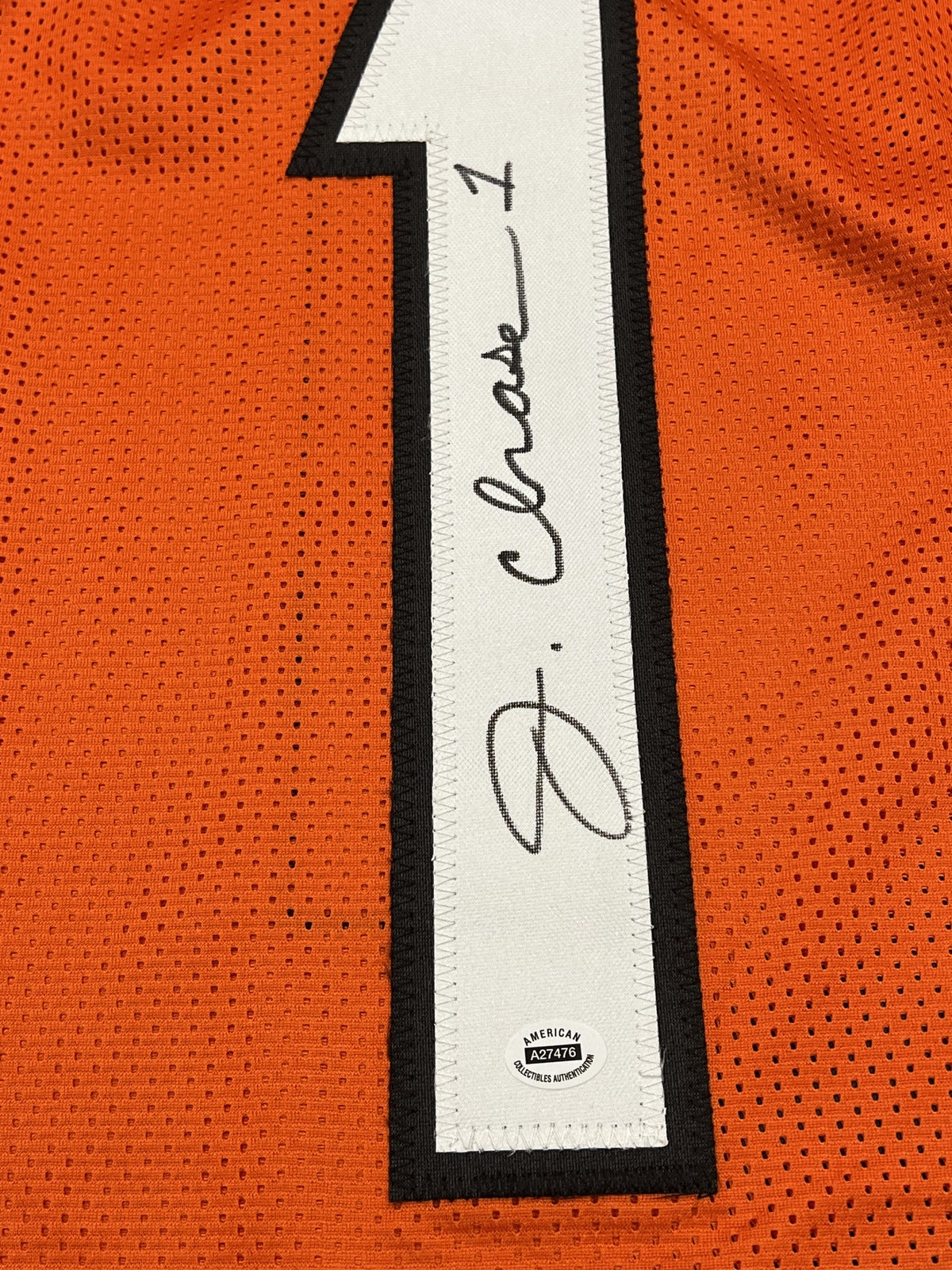 Ja'Marr Chase Signed Cincinnati Bengals Orange Jersey with COA