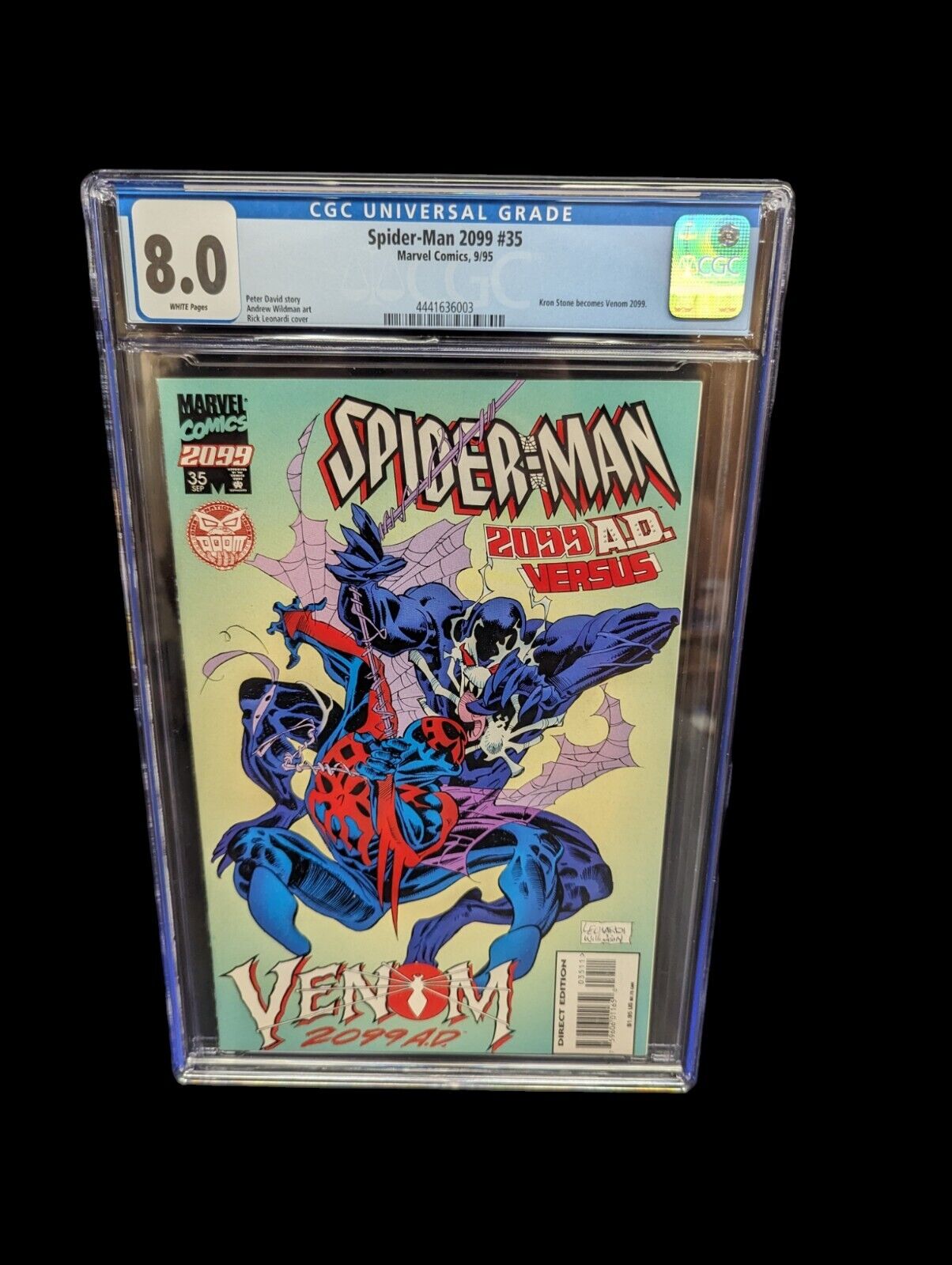 Spider-Man 2099 #35 1st App Of Kron Stone as Venom 2099 CGC 8 + Raw Copy 