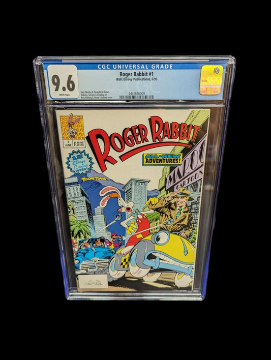 Roger Rabbit #1 (Disney June 1990) CGC 9.6 W Protective Case 