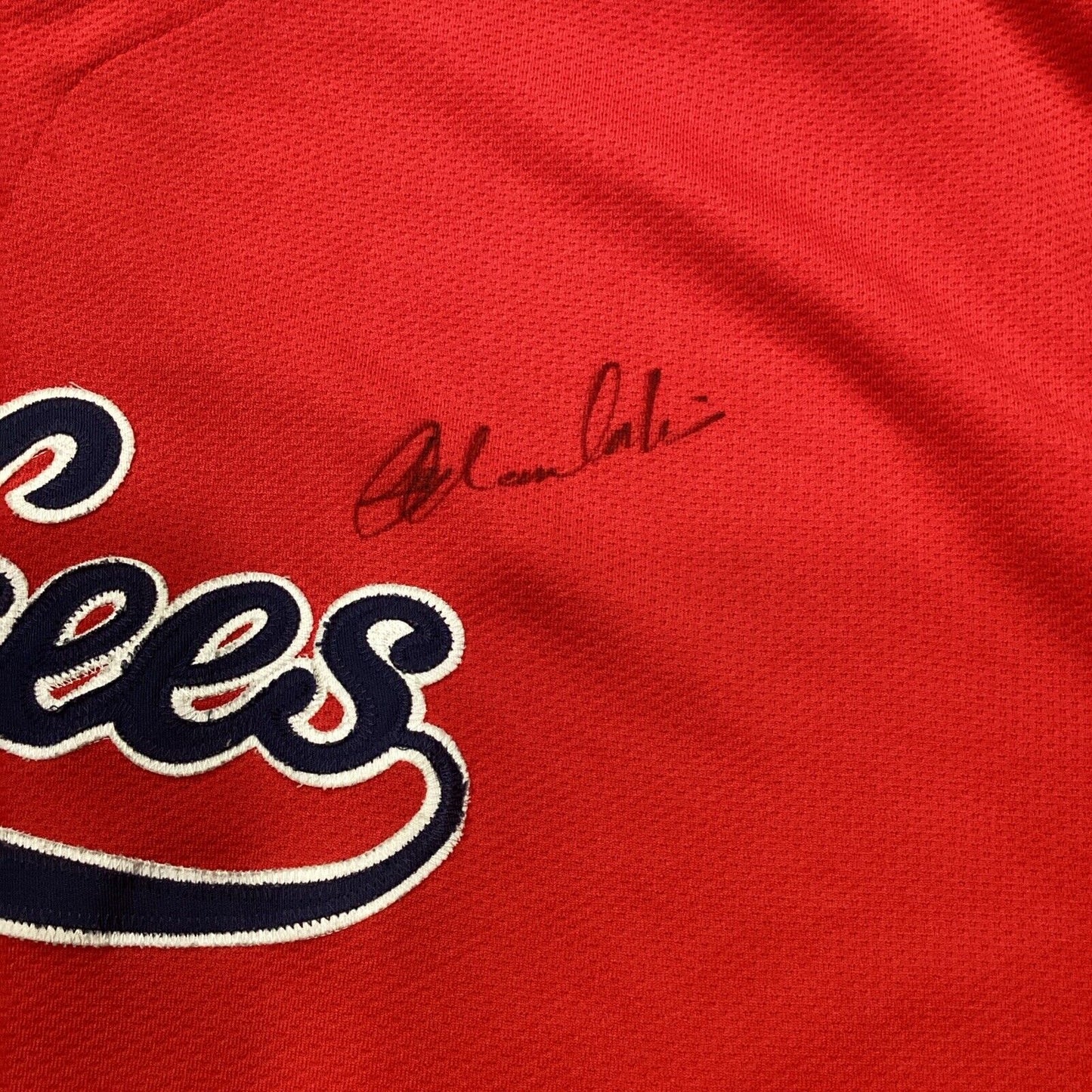 Joba Chamberlain Signed Red Yankee Jersey With SGC COA Large