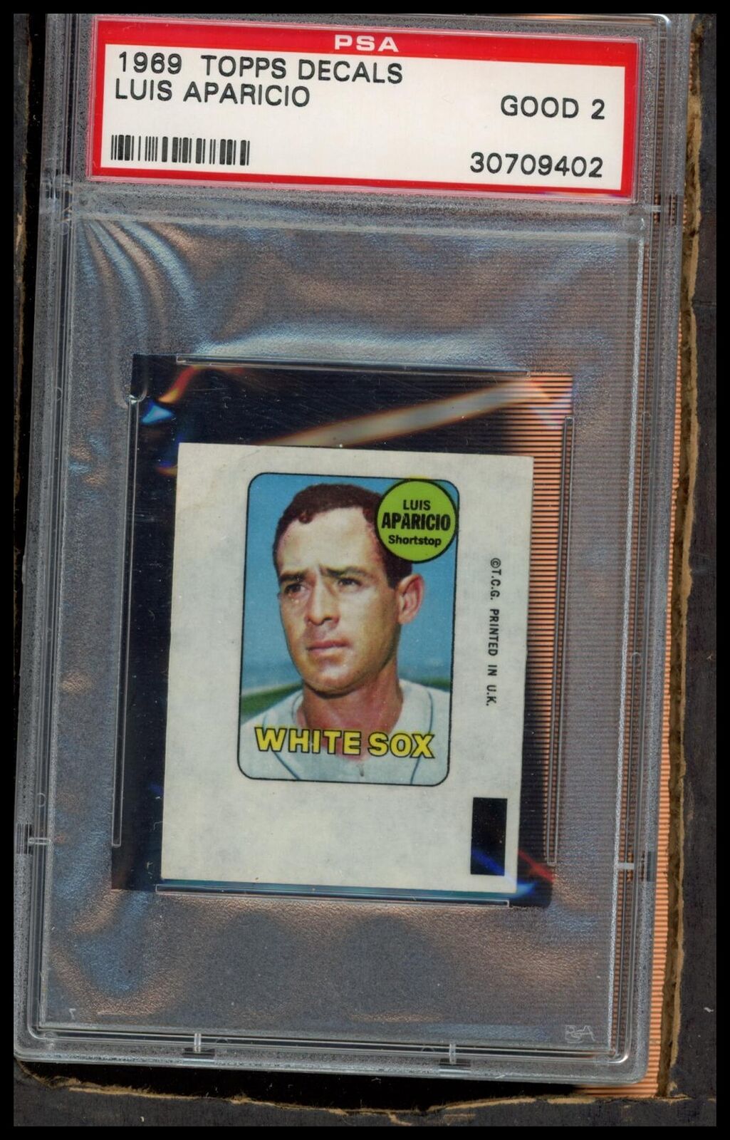 1969 Topps Decals Luis Aparicio PSA 2