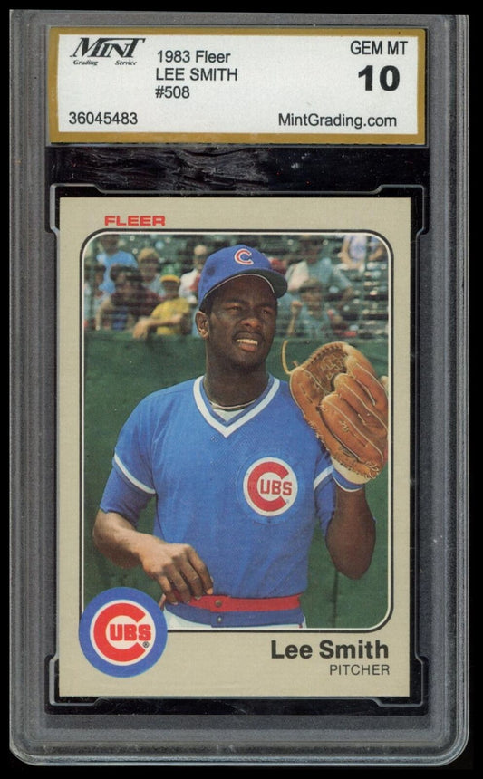 1983 Fleer #508 Lee Smith Other 10