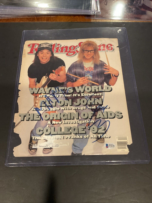 Rolling Stones Cover Wayne’s World Signed Beckett COA