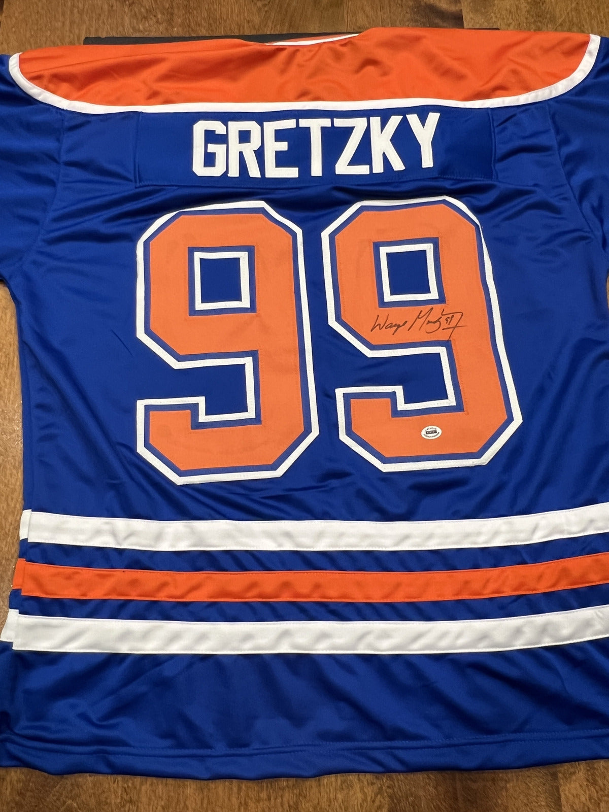 Wayne Gretzky Signed Edmonton Oilers Blue Jersey with COA