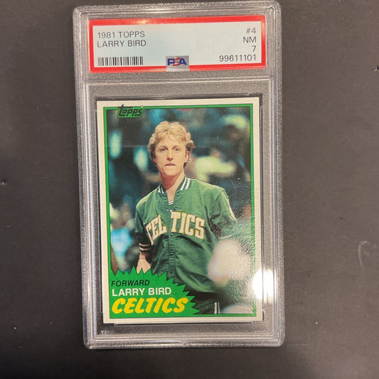 1981 Topps Larry Bird #4 PSA 7
