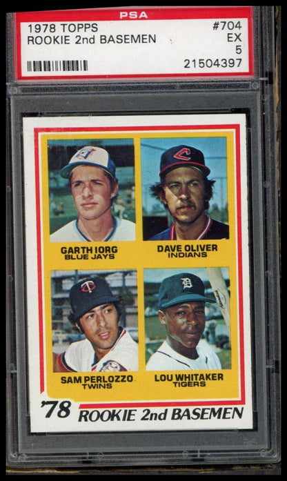 1978 Topps #704 Rookie 2nd Basemen PSA 5