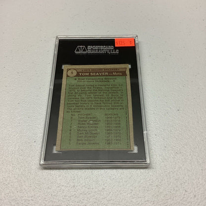 1976 Topps #5 Tom Seaver SGC Authentic