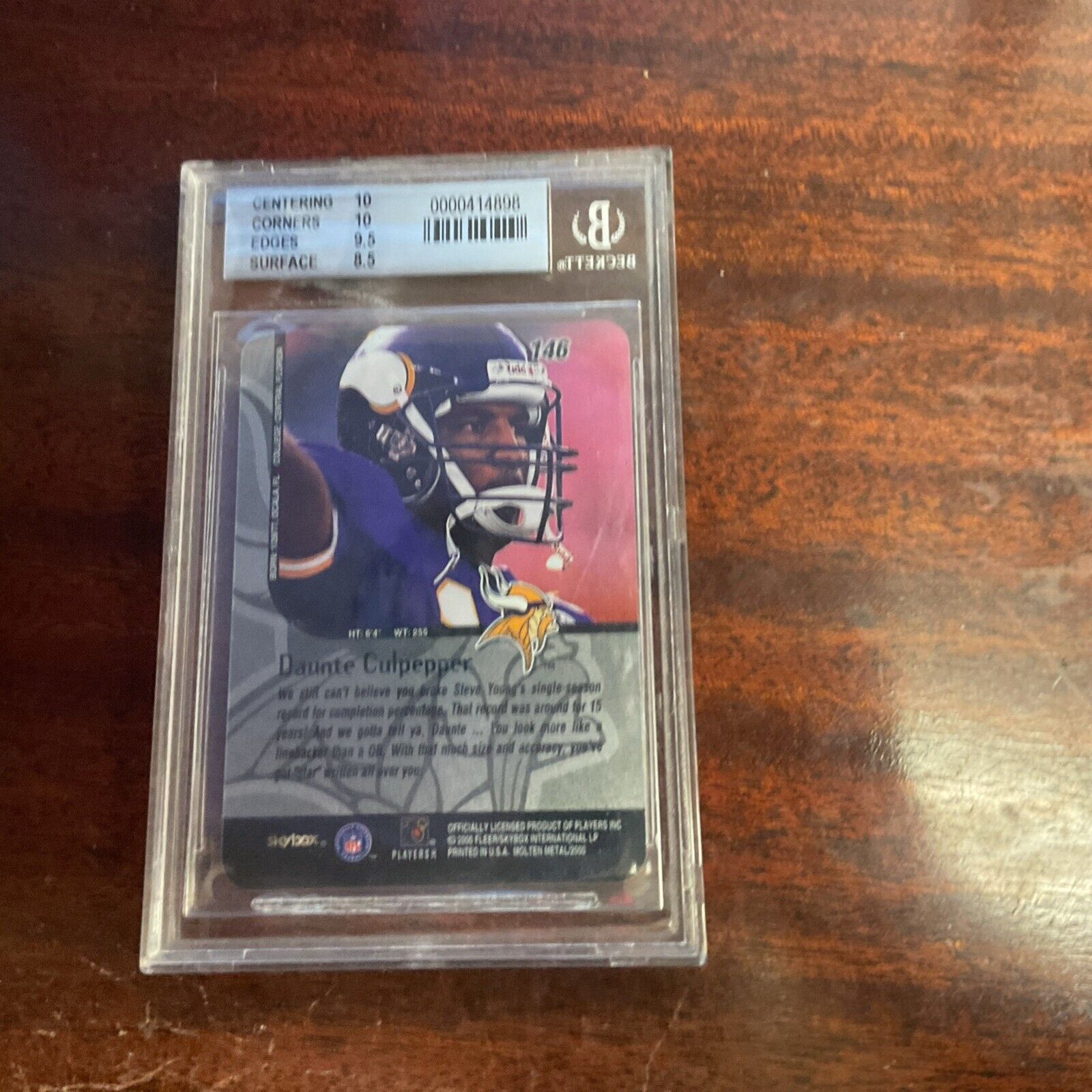 1999 Skybox Molten Metal #146 Daunte Culpepper Beckett 9