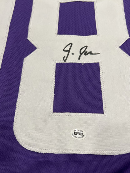 Justin Jefferson Signed Minnesota Vikings Purple Jersey with COA